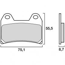 REBAJAS Pastillas de freno Brembo Delantera Racing carbono