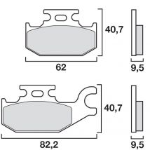 REBAJAS Pastillas de freno Brembo Traseras de metal sinterizado