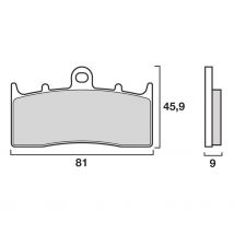 REBAJAS Pastillas de freno Brembo Traseras de metal sinterizado tipo sport