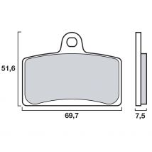REBAJAS Pastillas de freno Brembo Delanteras de metal sinterizado