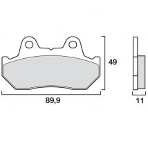 REBAJAS Pastillas de freno Brembo Delanteras de metal sinterizado