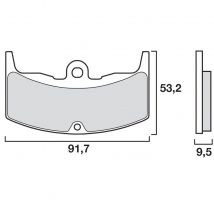 REBAJAS Pastillas de freno Brembo Traseras/delanteras orgánicas (según modelo)