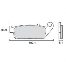 REBAJAS Pastillas de freno Brembo Delanteras de metal sinterizado