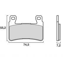 REBAJAS Pastillas de freno Brembo Delantera orgánica