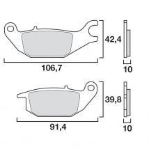 REBAJAS Pastillas de freno Brembo Traseras orgánicas