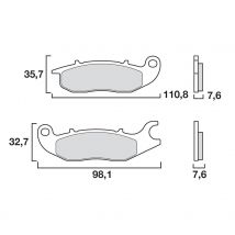 REBAJAS Pastillas de freno Brembo Delantera orgánica