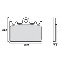 REBAJAS Pastillas de freno Brembo Delanteras de metal sinterizado