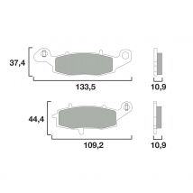 REBAJAS Pastillas de freno Brembo Traseras de metal sinterizado