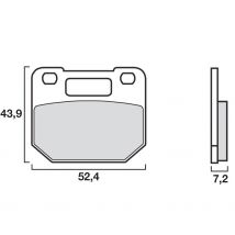 REBAJAS Pastillas de freno Brembo Delantera orgánica
