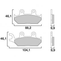 REBAJAS Pastillas de freno Brembo Delanteras de metal sinterizado