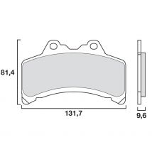REBAJAS Pastillas de freno Brembo Delantera orgánica