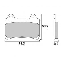 REBAJAS Pastillas de freno Brembo Delanteras de metal sinterizado