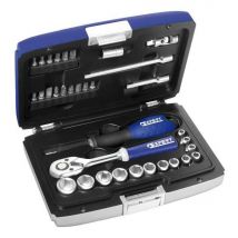 Caja de herramientas Expert Estuche de llaves de tubo y carraca 1/4''