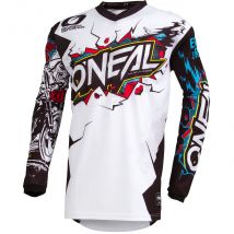 REBAJAS Camiseta de motocross O'Neal ELEMENT NIÑO - VILLAIN - BLANCO