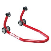 REBAJAS Caballete Bike Lift delantero universal rojo con soportes cónicos