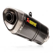 REBAJAS Silencioso Akrapovic Carbono con terminación Titan