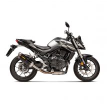REBAJAS Silencioso Akrapovic Carbono con terminación Titan