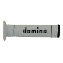REBAJAS Puños del manillar Domino TRIAL BICOLOR BLANCO/NEGRO