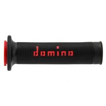 REBAJAS Puños del manillar Domino racing 126mm negro/rojo A01041C4240