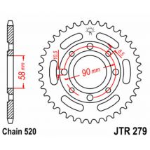 Corona JT. acero estándar 279 - Paso 520