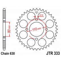 Corona JT. acero estándar 333 - Paso 630