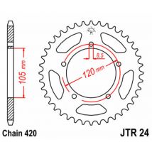 Corona JT. acero estándar 24 - Paso 420