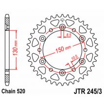 Corona JT. acero estándar 245/3 - Paso 520
