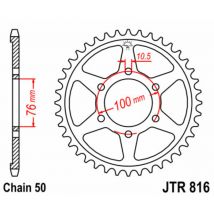 Corona JT. acero estándar 816 - Paso 530