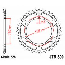 REBAJAS Corona JT. acero estándar 300 - Paso 525