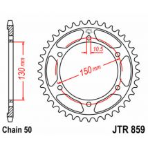 Corona JT. acero estándar 859 - Paso 530