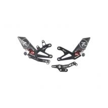 Estriberas LighTech Racing Foldable/Adjustable Rearset Standard Shifting