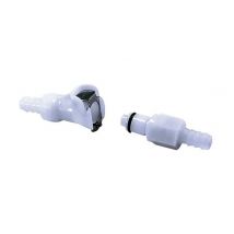 Conector depósito gasolina Motion Pro Conexión rápida bloqueo doble blanco MONTION Ø8mm