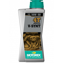 REBAJAS Aceite de motor Motorex Botella 1L V-SYNT 4T 20W/50 1L
