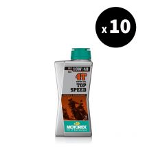 REBAJAS Aceite de motor Motorex Top Speed 4T Oil - 10W40 10x1L