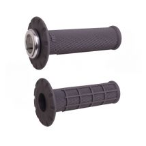 REBAJAS Puños del manillar Odi universales Lock-On medio gofrados Ø22,2mm - Grafito / Plata