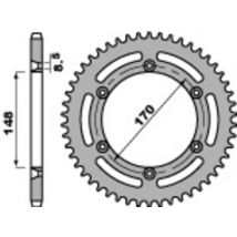 Corona PBR acero C45 estándar 804 - 520