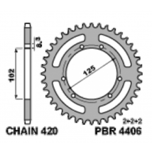 Corona PBR acero C45 estándar 4406 - 420