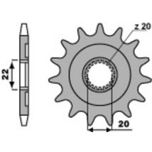 Piñón de ataque PBR Piñón acero estándar 2103 - 520