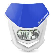 Careta de faro Polisport Halo LED homologada blanco/azul 8667100005