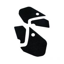 Adhesivo antideslizante para depósito R&G Racing Tank Traction Pads Set 4 Pieces Transparent