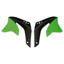 Protección lateral de radiador Racetech NEGRO/VERDE PARA KX250F 2006-08