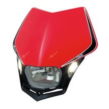 REBAJAS Careta faro Racetech con LED V-Face - Negro / Rojo