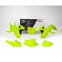 REBAJAS Kit de plástica Racetech (6 piezas) - Amarillo flúor / Negro