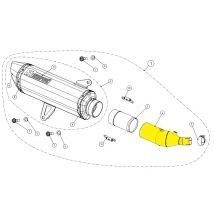 REBAJAS Tubo de conexión Akrapovic vínculo