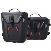 Alforjas laterales SW-MOTECH SysBag WP M/S (12-16 litros/12-16 litros) completo con soporte