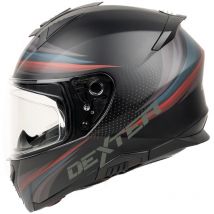 REBAJAS Casco integral moto negro mate Dexter STRANGER