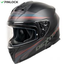 REBAJAS Casco integral moto negro mate Dexter STRANGER
