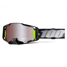 Gafas de motocross 100% ARMEGA HiPER Lightspeed - Lente Espejo Plateada 2025