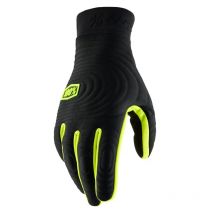 REBAJAS Guantes de motocross 100% BRISKER XTREME NEGRO/AMARILLO FLÚOR 2024