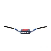 Manillar Scar O² COLOR Ø28,6 - Estilo Villopoto/Stewart - AZUL